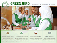 Tablet Screenshot of greenbirdinstitutions.org